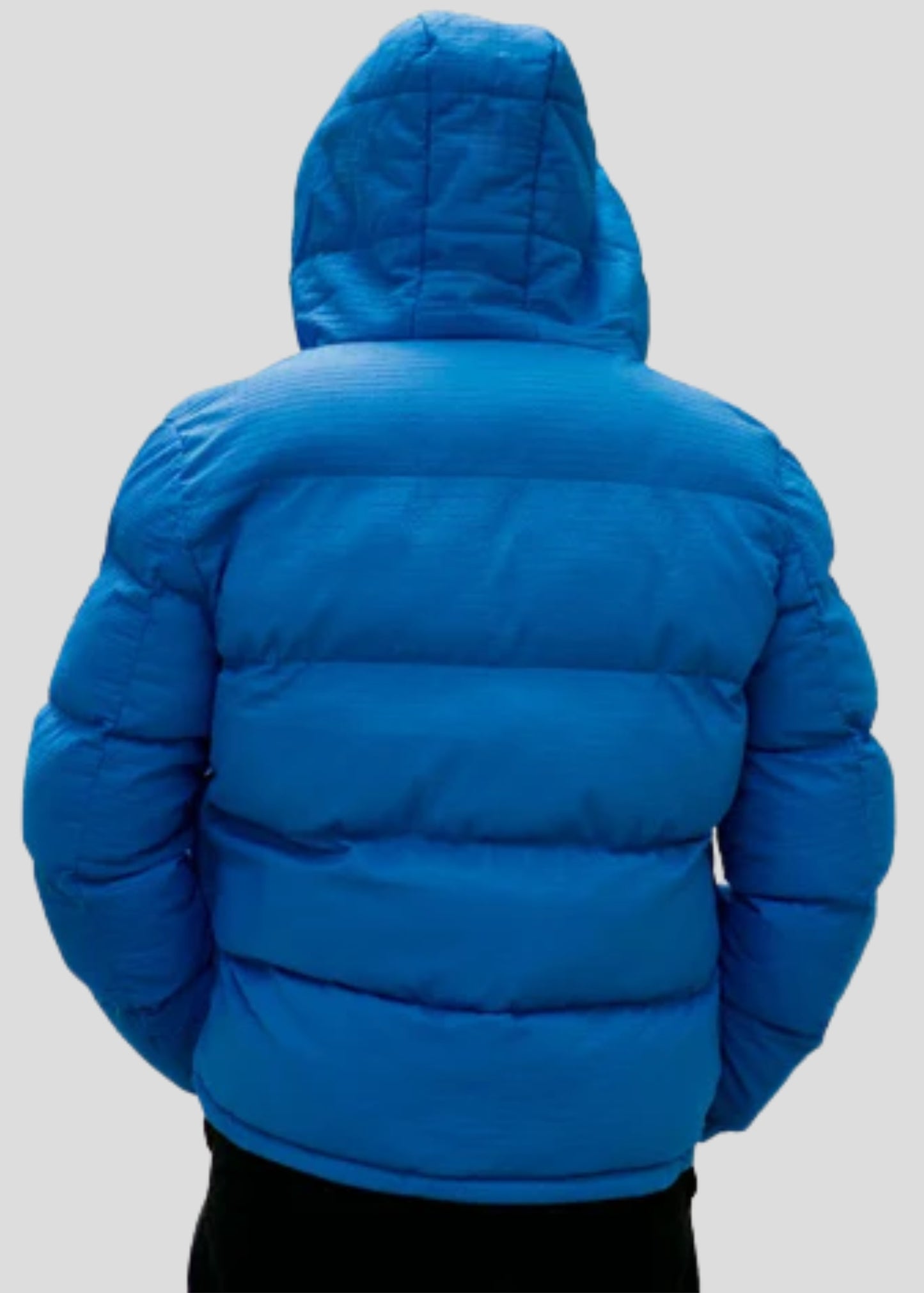 Chaqueta azul nube con capucha